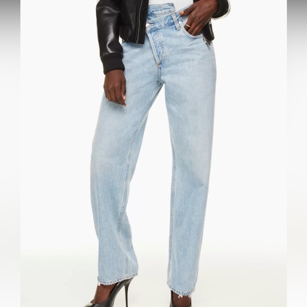 AGOLDE CRISS CROSS UPSIZED JEANS SUBURBIA COLOR
